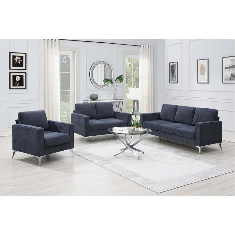 Latitude Run® 3Piece Sofa Sets,Living Room Furniture Set Wayfair